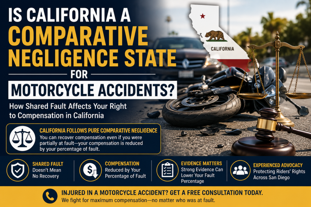 california comparative negligence motorcycle accidents